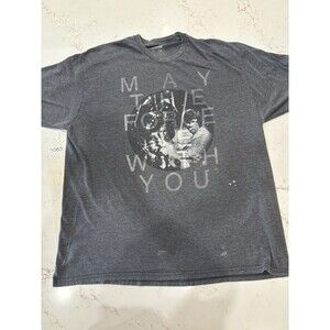 Star Wars “ May the force be with you” gray adult xxl tee. Fun